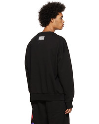 Just Cavalli Black Graphic Sweatshirt