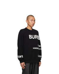 Burberry Black Horseferry Sweatshirt