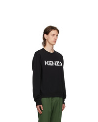 Kenzo Black Logo Crewneck Sweatshirt