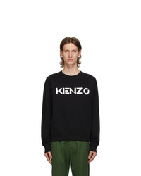 Kenzo Black Logo Crewneck Sweatshirt
