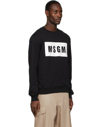MSGM Black Logo Sweatshirt