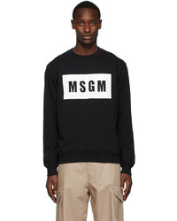 MSGM Black Logo Sweatshirt