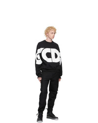 Gcds Black Macro Logo Sweatshirt