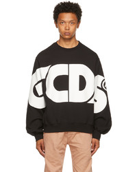 Gcds Black Macro Logo Sweatshirt
