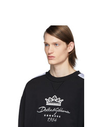 Dolce and Gabbana Black Millennials Star Sweatshirt