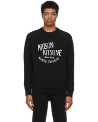 MAISON KITSUNÉ Black Palais Royal Sweatshirt