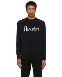 MAISON KITSUNÉ Black Parisien Classic Sweatshirt