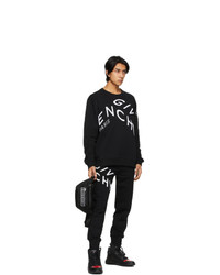 Givenchy Black Refracted Logo Sweatshirt