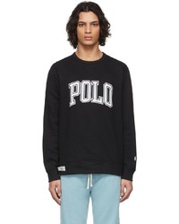 Polo Ralph Lauren Black Rl Fleece Logo Sweatshirt