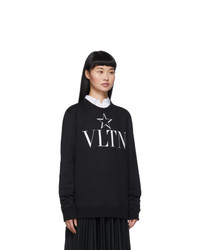 Valentino Black Vltn Star Sweatshirt