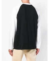 Drôle De Monsieur Contrast Sleeve Sweater