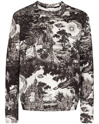 Valentino Graphic Print Long Sleeve Sweatshirt