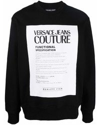 VERSACE JEANS COUTURE Logo Print Cotton Sweater