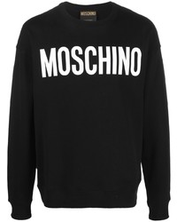 Moschino Logo Print Crew Neck Sweater