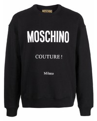 Moschino Logo Print Organic Cotton Sweatshirt
