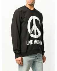Love Moschino Logo Print Sweatshirt