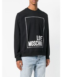 Love Moschino Logo Square Jersey Sweater