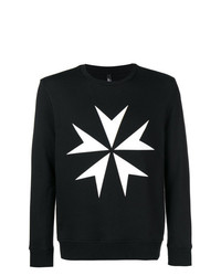 Neil Barrett Maltese Cross Printed Sweatshirt