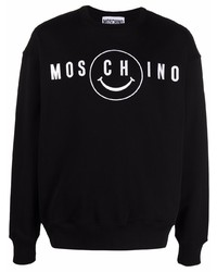 Moschino Smiley Print Organic Cotton Sweatshirt