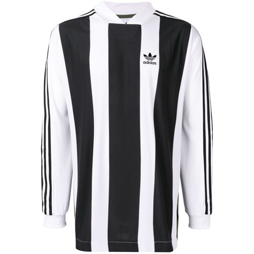 adidas black and white striped sweatshirt