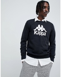 Kappa Sweatshirt With Chest Logo In Black