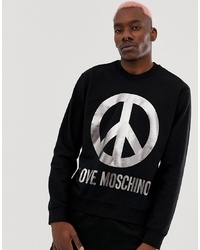 Love Moschino Sweatshirt With Peace Logo