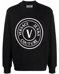 VERSACE JEANS COUTURE V Emblem Motif Sweatshirt