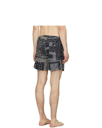 Bather Black Bandana Swim Shorts