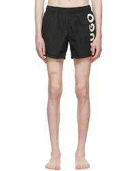 Hugo Black Polyester Swim Shorts