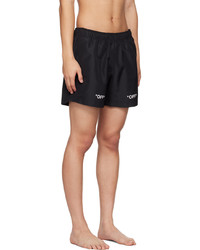 Off-White Black Printed Swim Shorts