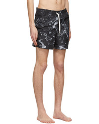 Bather Black Recycled Polyester Swim Shorts