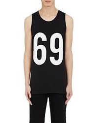 Hood by Air 69 Graphic Jersey Tank Black Size Xs