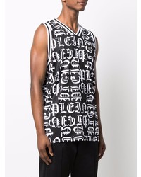 Philipp Plein Basketball Gothic Print Vest Top