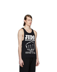 McQ Alexander McQueen Black Judo Master Tank Top