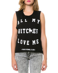 Classy Brand All My Bitches Love Me Muscle Tee In Black