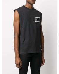 Satisfy Distressed Slogan Vest