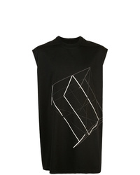 Rick Owens Geometric Embroidered Tank Top