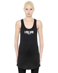 Givenchy I Feel Love Print Cotton Jersey Tank Top