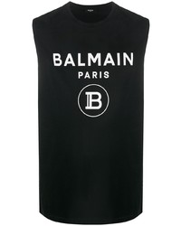Balmain Logo Print Tank Top