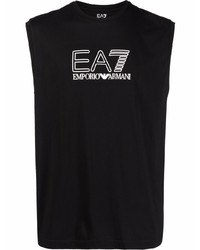 Ea7 Emporio Armani Logo Print Tank Top