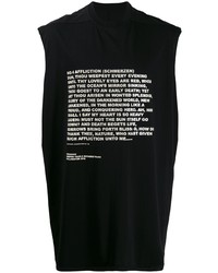 Rick Owens DRKSHDW Oversized Quote Print Vest Top