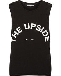 The Upside Muscle Printed Cotton Jersey Tank