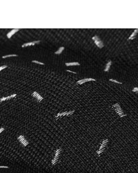 Saint Laurent 4cm Metallic Embroidered Woven Tie