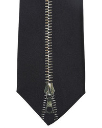 Alexander McQueen 7cm Zipper Printed Silk Tie