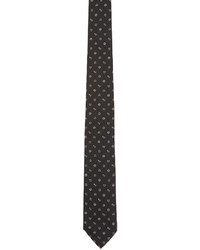 Kenzo Black Printed Tie