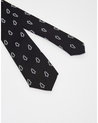 Asos Holidays Tie And Pocket Square Pack In Tree Print