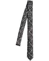 Saint Laurent 4cm Raindrop Printed Silk Tie