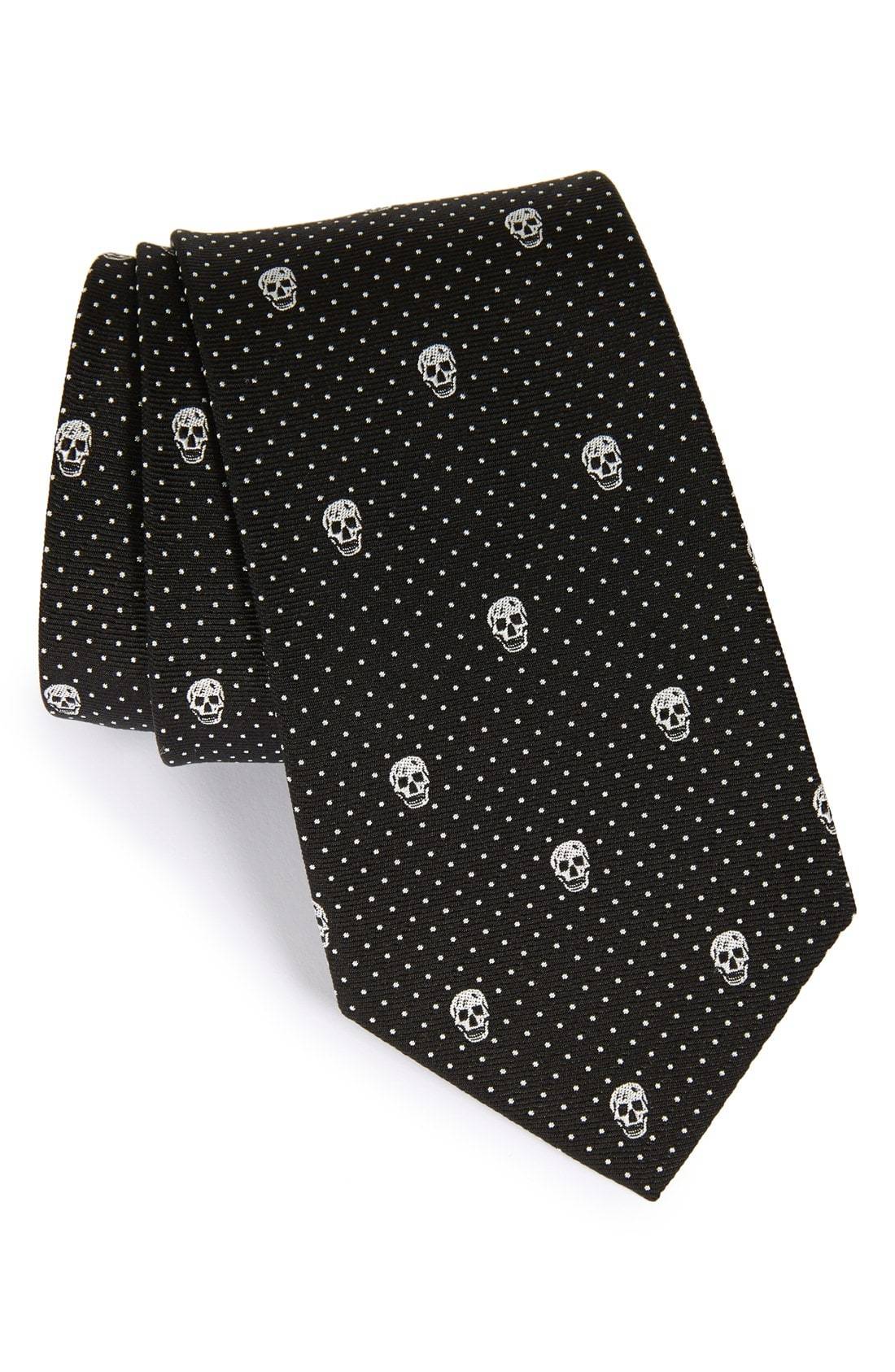 Alexander McQueen Skull Silk Tie, $175 | Nordstrom | Lookastic