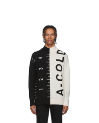 A-Cold-Wall* Black And White Logo Jacquard Sweater