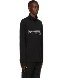 Mastermind World Black Turtleneck Boxed Logo Long Sleeve T Shirt
